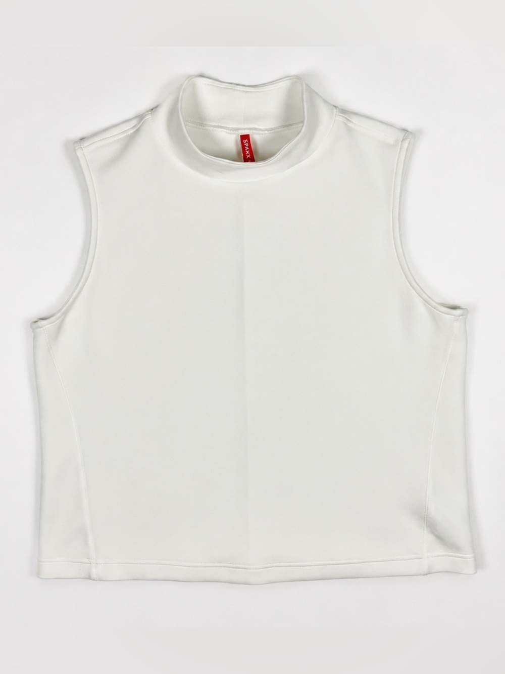 Spanx AirEssentials Sleeveless Mock Neck Tank Top Size XL Powder